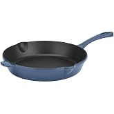 Cuisinart CI22-24BG Chef's Classic Enameled Cast Iron Round Fry Pan, 10-Inch, Provencal Blue