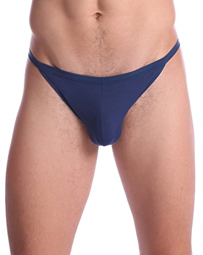 ONEFIT Men's Cotton Underwear Low Rise Thongs Briefs 2Colors 4Pcs L