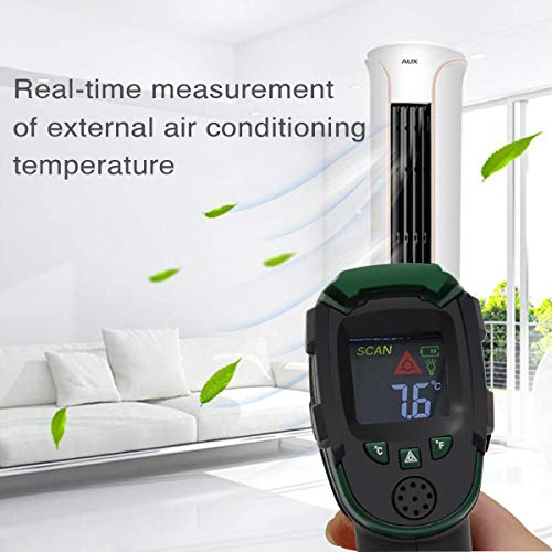Digital Infrared Thermometer Laser Temperature Gun (Battery Include) with LED Display Non-Contact -26℉- 716℉(-32℃- 380℃) Ideal for Food Meat Cooking Kitchen, Automotive, Industry Measurement