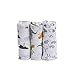 Little Unicorn Cotton Muslin Swaddle Blankets (set Of 3) - Dino Friends, Blue, Green, Navy