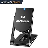 Wireless Charger-LOVPHONE QI Wireless Charging Stand Pad Quick Charge for Samsung Galaxy S7, S7 Edge, Galaxy S6, ,S6 Edge ,S6 Edge Plus,Note 5, (AC Adapter Not Included) (Black)