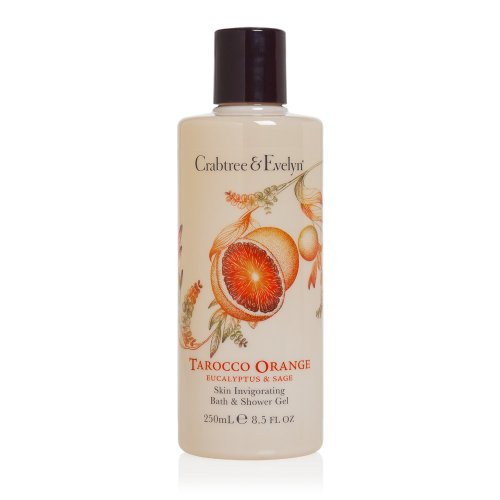 Crabtree & Evelyn Skin Invigorating Bath and Shower Gel, Tarocco Orange, Eucalyptus and Sage, 8.5 fl. oz.