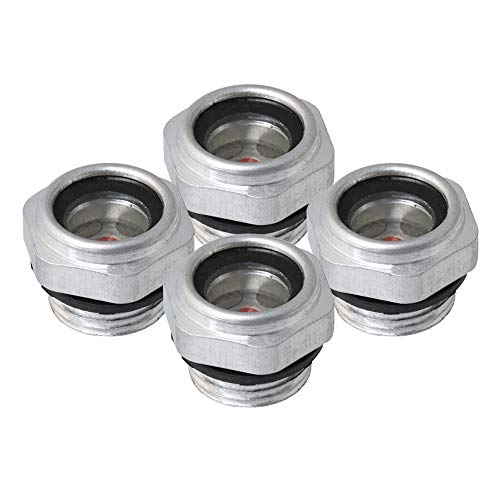 image for CNBTR G3/8 Aluminum Alloy Hexagon Shape Screw-in Type Oil Level Sight 