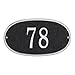 WHITEHALL Custom Address Sign House Numbers for Outside Modern Address Signs for Houses Cast Metal Address Plaque, Oval 12
