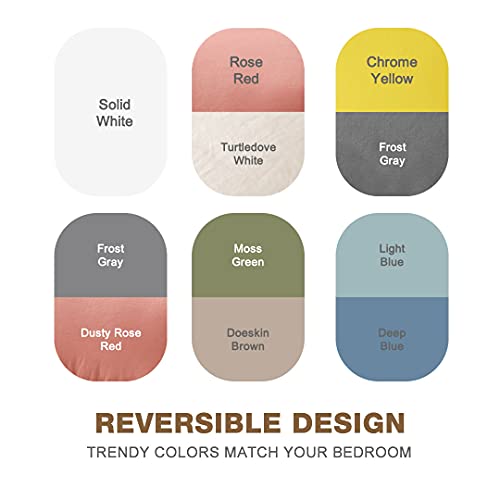 DWR Blue Reversible Down Alternative Comforter Set Queen/Full, 3Piece