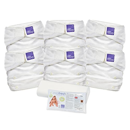 Bambino Mio, Miosolo Cloth Diaper Set, Onesize, White