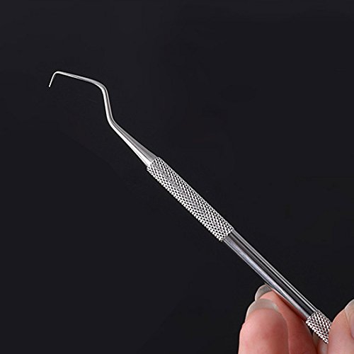 Stainless Steel Dentistry Tools Oral Care Set Probes Mirror Scraper Kit 5Pcs - Thumbnail 4
