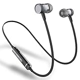 Picun H6 Bluetooth Headphones Wireless with Microphones Sports Earbuds for Running Magnetic, Sweatproof Earbuds IPX4, CSR Bluetooth 4.1 for Phone/Android Workout Headphones Wireless (Black)