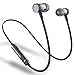 Picun H6 Bluetooth Headphones Wireless with Microphones Sports Earbuds for Running Magnetic, Sweatproof Earbuds IPX4, CSR Bluetooth 4.1 for Phone / Android Workout Headphones Wireless (Black)
