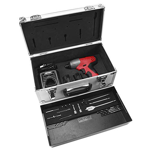 LYzpf Akkuschrauber Bohrschrauber Schlagbohrschrauber Multifunktion Stabil Tragbar Werkzeug Variable Geschwindigkeit… – Bild 8