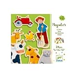 DJECO Wooden Magnet, Farm