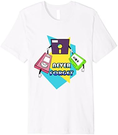 Never Forget - 90's Retro Novelty Premium Quality T-Shirt