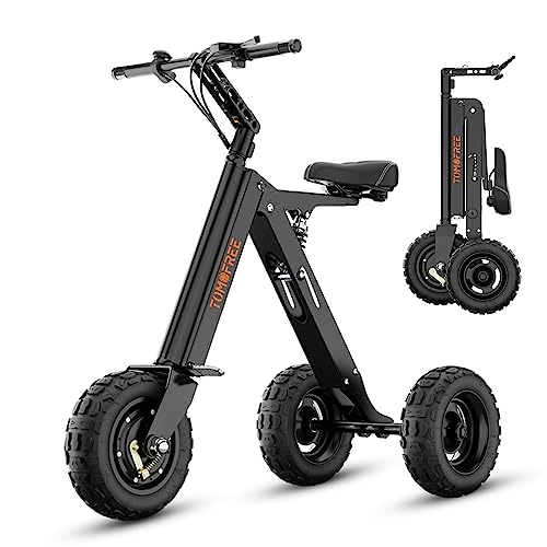 Tomofree Electric Trike Scooter, 250W Motor, Lightweight Foldable