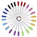 Boao 24 Pcs Magnetic Dry Erase Markers with Erasers Cap, 8 Assorted Colors Whiteboard Markers Low Odor Fine Tip Whiteboard Pens Colorful Erasable Marker for Calendar Boards