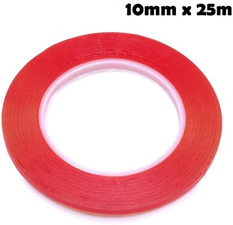 NuLink Red Double Side Adhesive Glue Tape, 10mm by 25m, Single Roll For Cell Phone Repair, BGA Repair, Home &amp; Business
