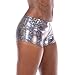 Revolver Fashion/Funstigators Festival Clothing: Women's Holographic Booty Shorts - Athletic Fit with Gusset & Pocket