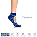 Ballet Yoga Socks, Dancing Yoga Pilates Socks with Grips Cotton Pilates Barre Gym Fitness Sports Women Non-slip Dance Socks for Fintness Yoga Socks (Blue)