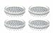 Adams Manufacturing Caster Cup Carpet Protectors, Large, Set of 4 - 4250-99-3340