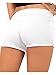 Little Beauty Yoga Running Workout Shorts Tankoo Athletic Elastic Waist White M