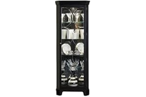 Beaumont Lane Black Corner Curio Cabinet