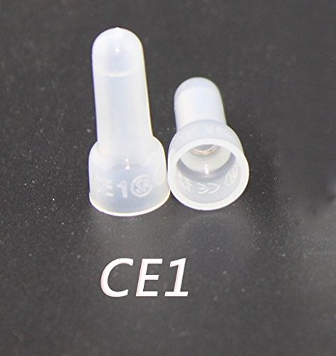 Rextin 1000pcs Transparent CE1 Protective Closed End Wire Crimp Connector Cap (1000PCS)