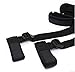 Fetish Bondage Restraints Straps Kits - Adjustable Hand & Ankle Cuffs With Soft Pillow For Female,Male and Couple Black