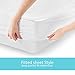 Waterproof Mattress Protector Cover Full Size (54x75+ Stretches to14 inch Deep Pocket) - Plastic Bed Cover - Waterproof Fitted Sheet Cotton Terry White