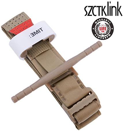 SZCTKlink Outdoor Tourniquet First Aid Quick Slow Release Buckle Medical Military Tactical Emergency Tourniquet Strap One Hand