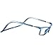 Clic Magnetic Reading Glasses for Men or Women, Computer Readers, Executive (M-XL, Jean Blue, 2.00 Magnification)