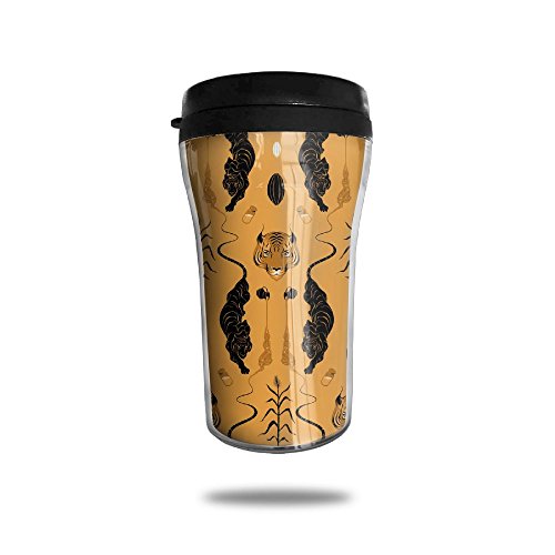 FPDragon Mini Accompanied Cup Travel Creative Tiger King Stainless Steel Tea Coffee Mug Size 250ml