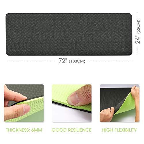 Smartor-6mm-Extra-Thick-Yoga-Mat-for-Women-Men-Eco-Friendly-Non-Slip-Exercise-Mat-Fitness-Mat-with-Carrying-Strap-High-Density-Workout-Mat-for-Yoga-Pilates-Floor-Exercises-72-x-24-x-14