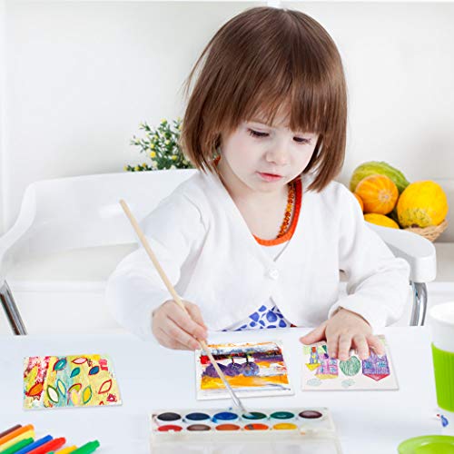 Joyibay 10PCS Canvas Panels Practical Blank Panel Canvas Boards for Creative Painting Panels Canvas Board Painting Canvas Pack for Kids(10 ×10cm)