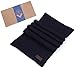GALLERY SEVEN Winter Scarf for Men, Soft Knit Scarves, in an Elegant Gift Box - Navy/Black - One Size