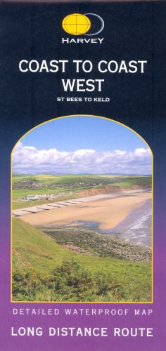 Coast to Coast (West) : St Bees to Keld (Route Maps) by Harvey Map Services Ltd