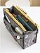 KLOUD City 6 Colors Nylon Travel Handbag Pouch/Bag in Bag/Insert Organizer/Cosmetic Pocket/Makeup Bag/Tidy Bag plus KLOUD City Cleaning Cloth (grey)