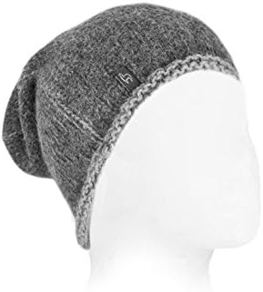 Warm Baby Alpaca Beanie Hat (Charcoal)