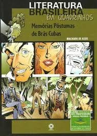 Livro Memórias Póstumas de Brás Cubas Coleção Literatura Brasileira em Quadrinhos