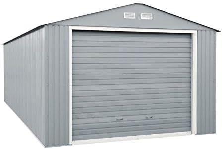 DURAMAXImperial Metal Garage Light Gray with Off White Trim 12 x 26