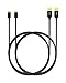 Anker [2-Pack 3ft] Nylon Braided Tangle-Free Micro USB Cable with Gold-Plated Connectors for Android, Samsung, HTC, Nokia, Sony and More (Black)