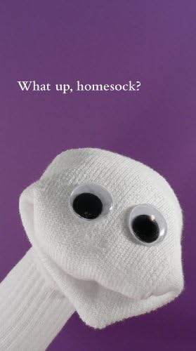 Quiplip SE226PCK What's Up Sock (6 Pack) Greeting Cards