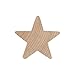 2” Wood Star, Natural Unfinished Wooden Star Cutout Shape (2 Inch) - Bag of 25
