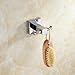 Leyden Wall Mounted Kitchen Solid Brass Double Robe Hook Chrome Silver Robe Hooks Hotel Hooks Lavatory Ladder Hanger