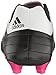 adidas Performance Kids' Goletto VI J Firm Ground Soccer Cleats, Black/White/Shopin, 4 Medium US Little Kid