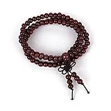 Diansts(TM) Tibetan Buddhist Buddha 6mm 108 Wooden Prayer Beads Mala Bracelet Necklace