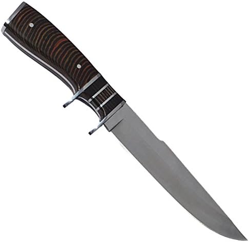 eTradewindsGentleman's Hunting Knife w/Sheath, Pakkawood Handle, & Razor Sharp 420 SS Rust Free Full Tang Fixed Blade by eT