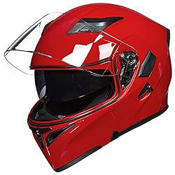 ILM Motorcycle Dual Visor Flip up Modular Full Face