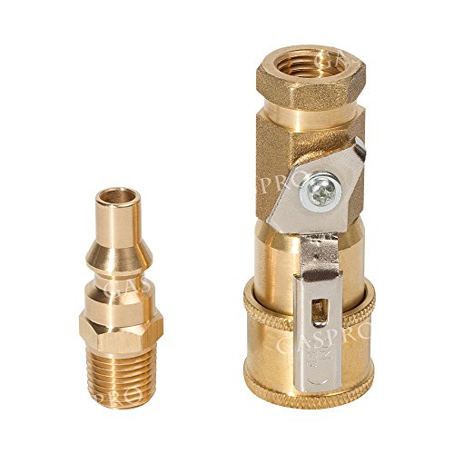thumbnail image 2 of Brass Quick-Connect Propane Adapter – 1/4 NPT Male Full Flow Plug – ESCP 2 of 5