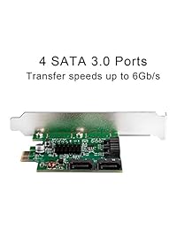 Io Crest SATA III PCIe 2.0 x2 tarjeta controladora verde, Verde