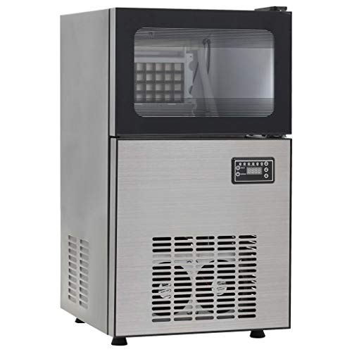 vidaXL Eiswürfelbereiter 420 W 45kg/24h Eiswürfelmaschine Eiswürfel Ice Maker – Bild 6