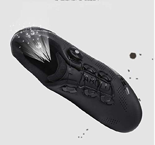 Fietsschoenen Govoland Heren En Dames Racefiets Fietsschoenen Veters Fietsschoenen Indoor/Outdoor Met Slot(44, Black) - Image 6